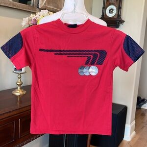 Red Kids Baseball Graphic T-Shirt